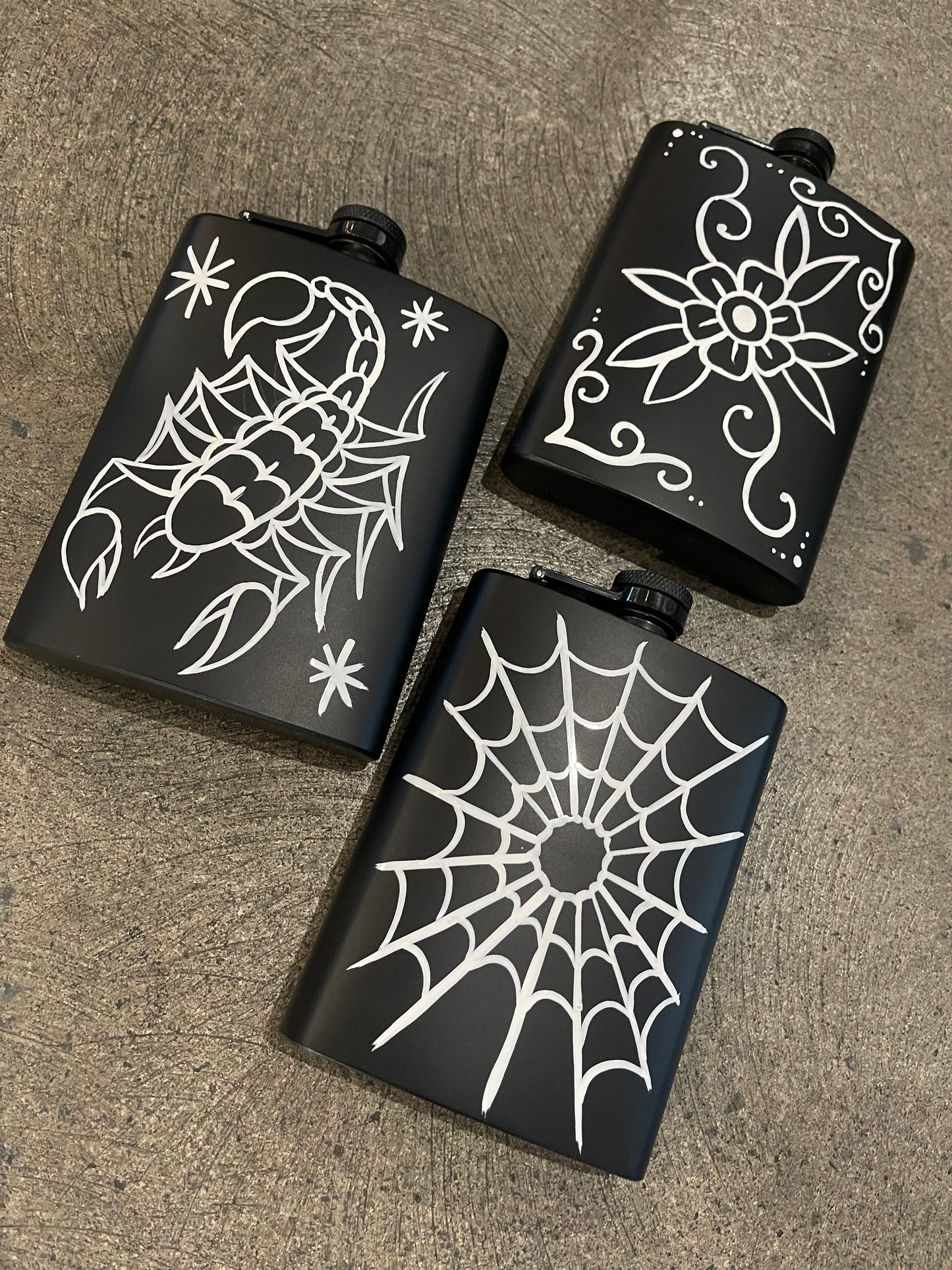 Custom Painted Flask