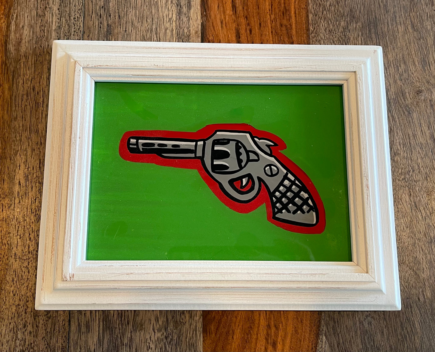 “Bang Bang” Reverse Glass Painting